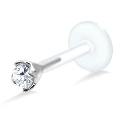 Round gemstone Labret Silver LA-105